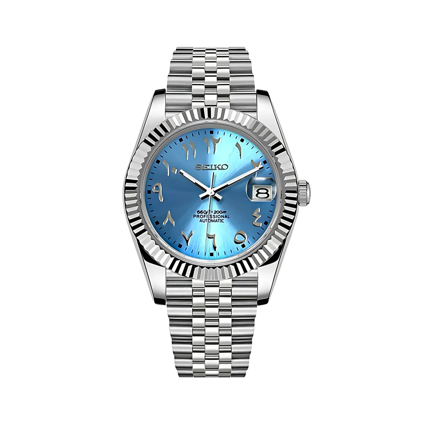 Just'Time Arabic Dial Blue Ice