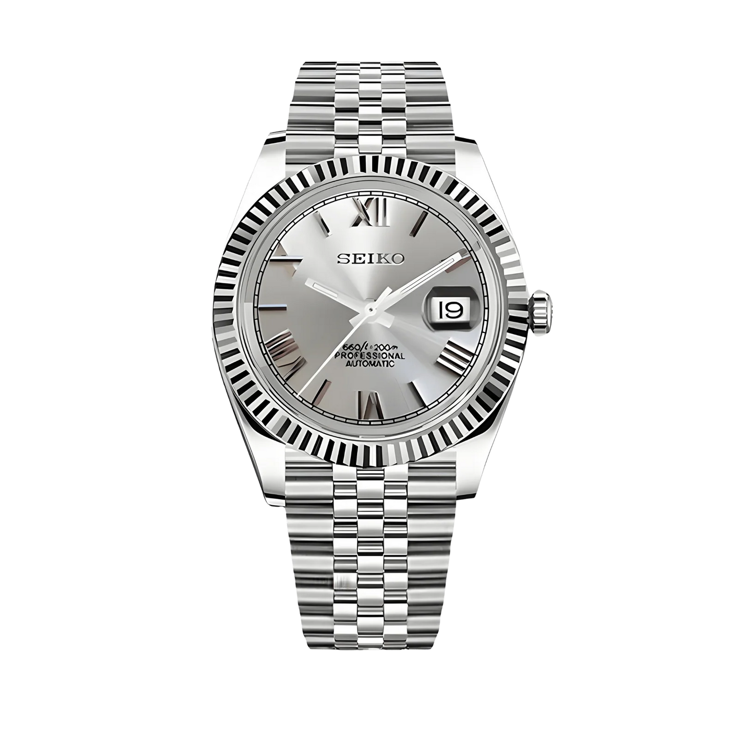 Just'Time Roman Dial Silver
